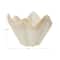 Hello Honey® 7.5" Cream Reactive Glaze Round Stoneware Ruffled Bowl